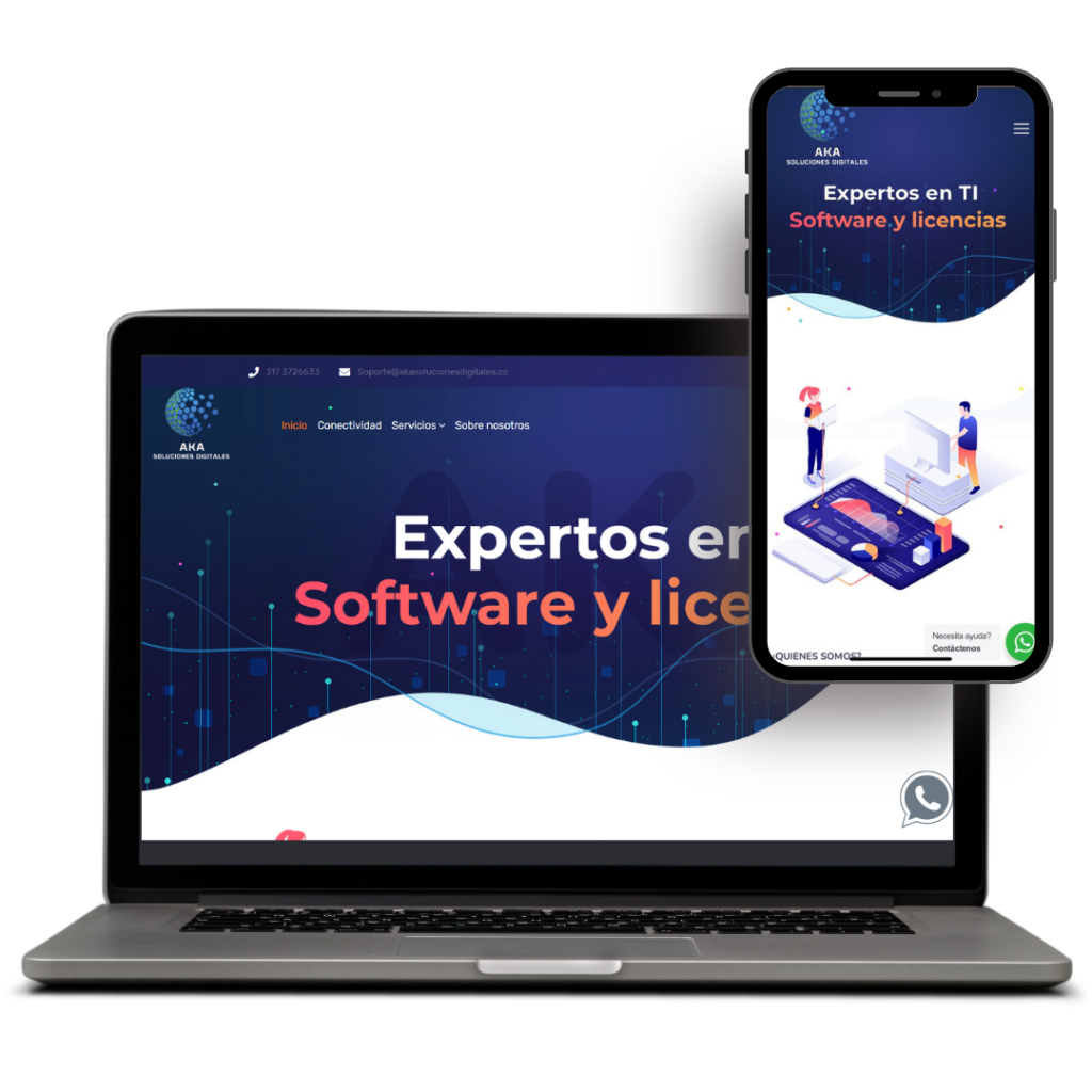 Página web de Aka Soluciones Digitales