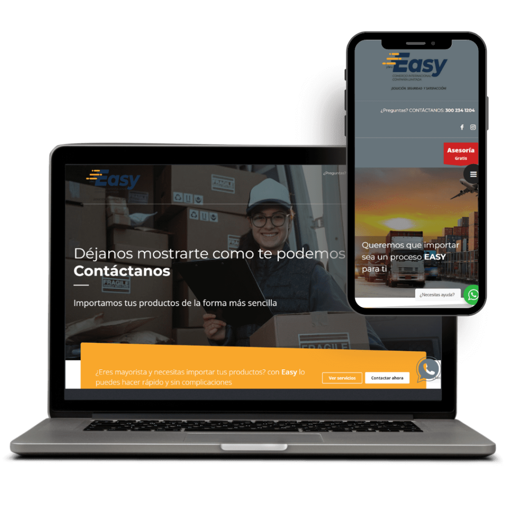Ejemplo de página web informativa hecha por AdsNet