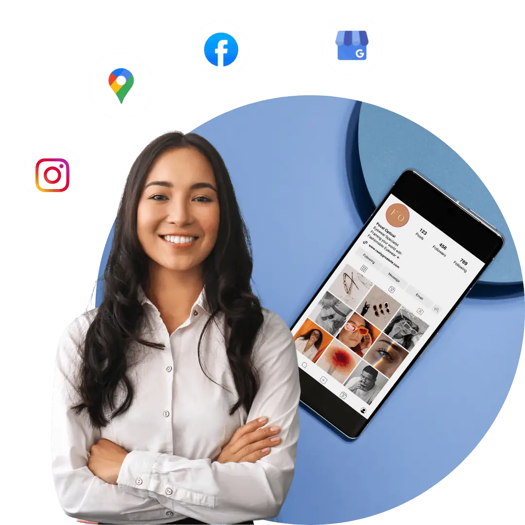 Chica administradora de redes sociales