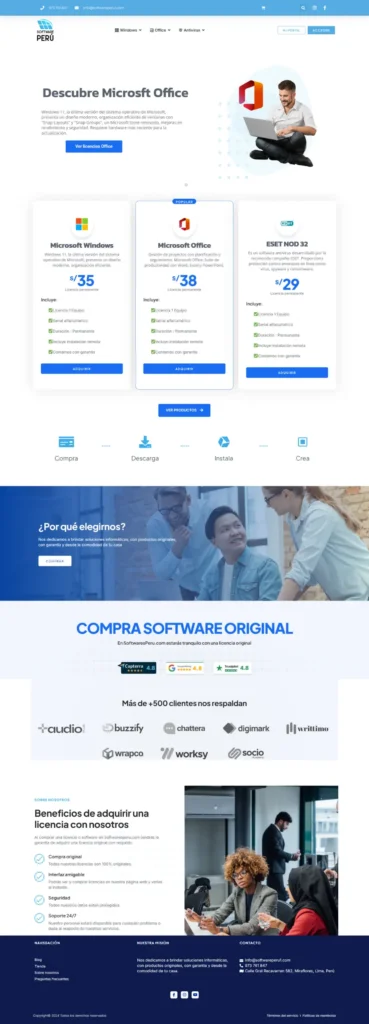 Sitio web softwaresperu.com